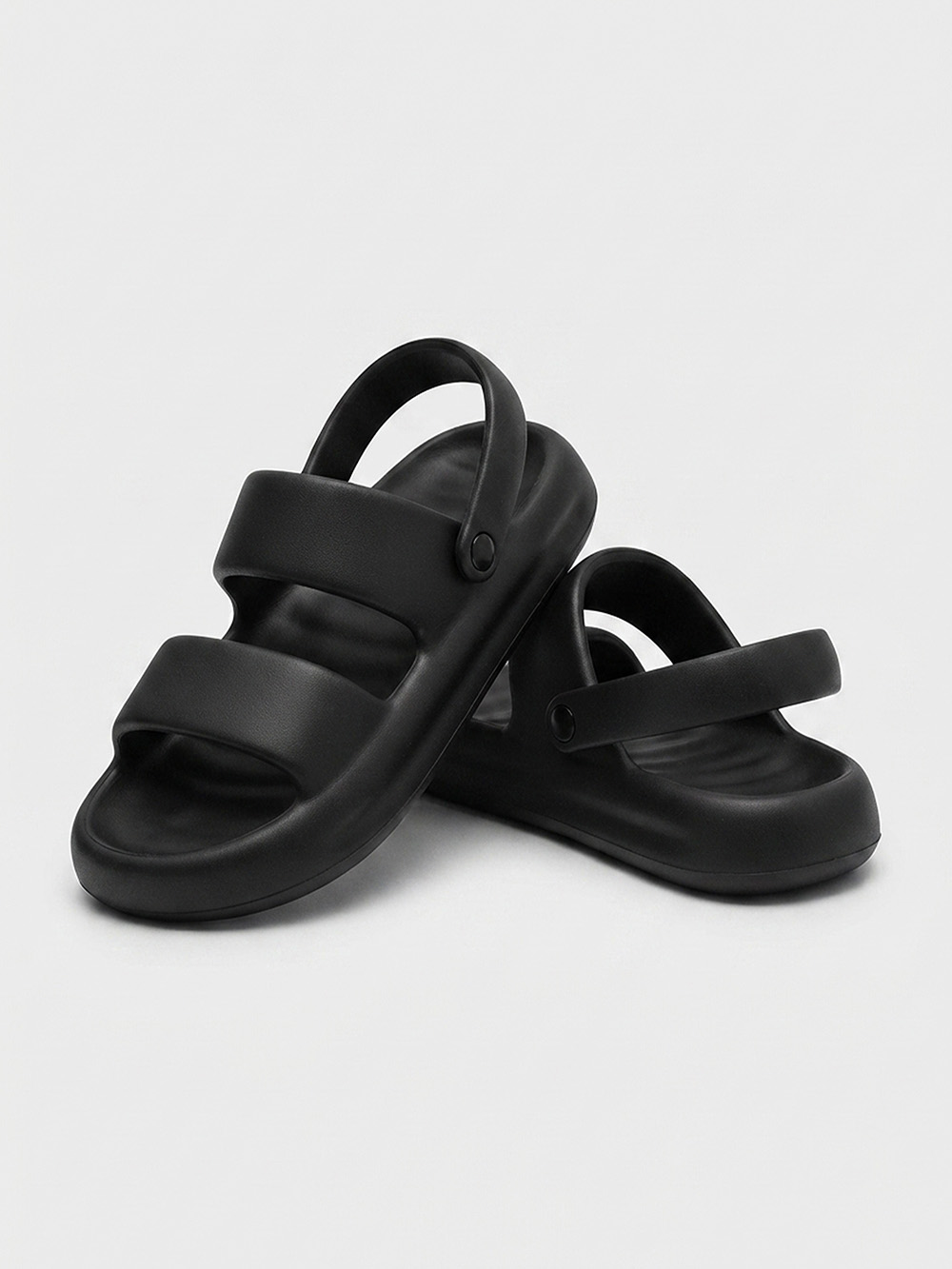 Strut Anti Slip Eva Casual Sandals Black - DSS201B